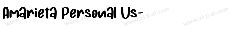 Amarieta Personal Us字体转换 Amarieta Personal Us字体转换